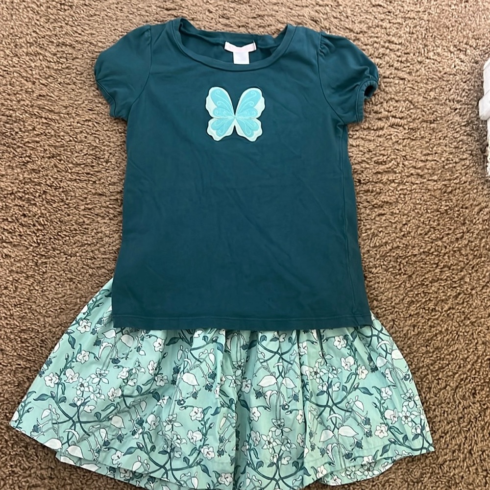 Janie and Jack T shirt and skirt